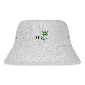 CannABIs Abi durchgezogen - Abitur - Spruch - Stanley/Stella recycelter Bucket Hat - Grau meliert - Vorne