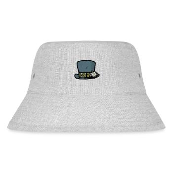 Hut Edelweiß Tirol Österreich Swiss Wanderung Berg - Stanley/Stella recycelter Bucket Hat - Grau meliert - Vorne