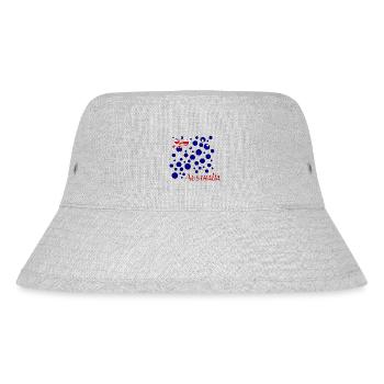 Australia Australien - Stanley/Stella recycelter Bucket Hat - Grau meliert - Vorne