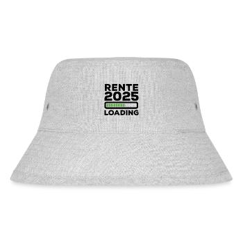 Rente 2025 Loading - Ruhestand - Pension - Stanley/Stella recycelter Bucket Hat - Grau meliert - Vorne