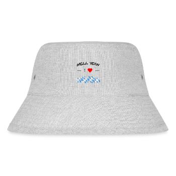 I love Bavaria - Stanley/Stella recycelter Bucket Hat - Grau meliert - Vorne
