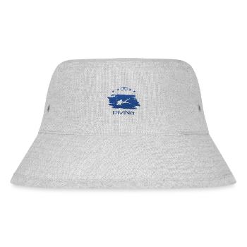 Tauchen Diver Scuba Dive - Stanley/Stella recycelter Bucket Hat - Grau meliert - Vorne