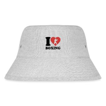 J’aime la boxe - Cœur - Hobby - Bob recyclé Stanley/Stella - gris chiné - Devant