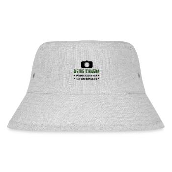 Fotograf fotografieren - Stanley/Stella recycelter Bucket Hat - Grau meliert - Vorne