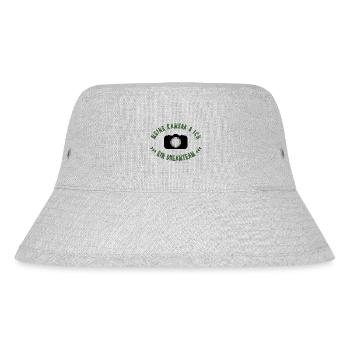 meine Kamera und ich - Stanley/Stella recycelter Bucket Hat - Grau meliert - Vorne