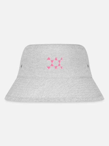 dreick muster dreieckig formen - Stanley/Stella recycelter Bucket Hat - Grau meliert