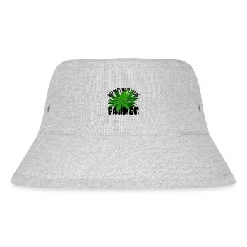 Support your local Farmer - Hanf - Stanley/Stella recycelter Bucket Hat - Grau meliert - Vorne