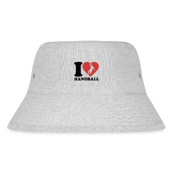 J’aime le handball - Coeur - Hobby - Bob recyclé Stanley/Stella - gris chiné - Devant