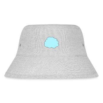 wolke blau symbol - Stanley/Stella recycelter Bucket Hat - Grau meliert - Vorne