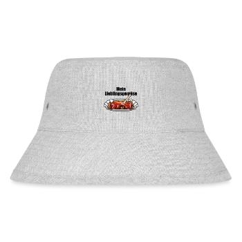 Currywurst - Mein Lieblingsgemüse - Fast Food - Stanley/Stella recycelter Bucket Hat - Grau meliert - Vorne