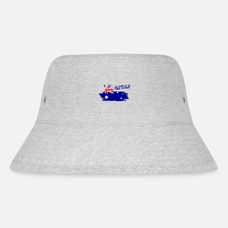 Australien Australia - Stanley/Stella recycelter Bucket Hat - Grau meliert