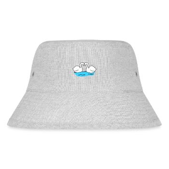 Swan Swans Animal Symbol Animals Love Couple - Stanley/Stella Recycled Bucket Hat - heather grey - Front