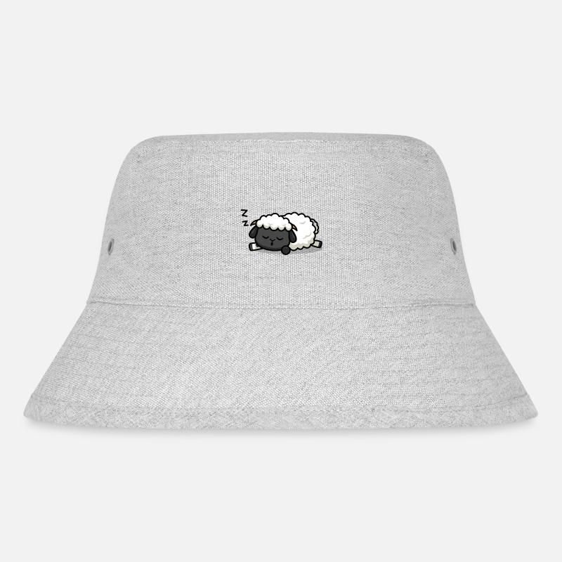 Sleeping lamb - Stanley/Stella Recycled Bucket Hat - heather grey
