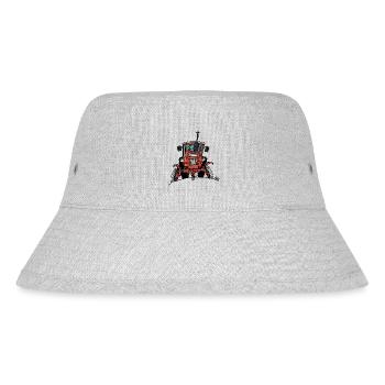 512 Alter roter Traktor - Stanley/Stella recycelter Bucket Hat - Grau meliert - Vorne
