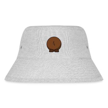 Wildebeest from behind. gift idea - Stanley/Stella Recycled Bucket Hat - heather grey - Front
