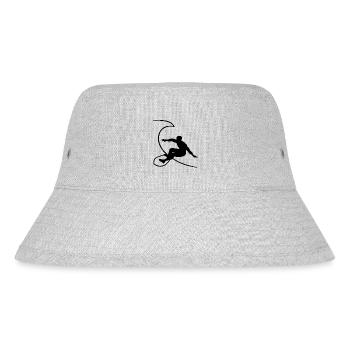 Surfer1 auf Welle Nr.2 - Stanley/Stella recycelter Bucket Hat - Grau meliert - Vorne