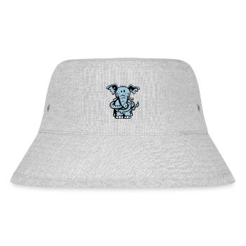 Dicker Elefantenknoten - Stanley/Stella recycelter Bucket Hat - Grau meliert - Vorne