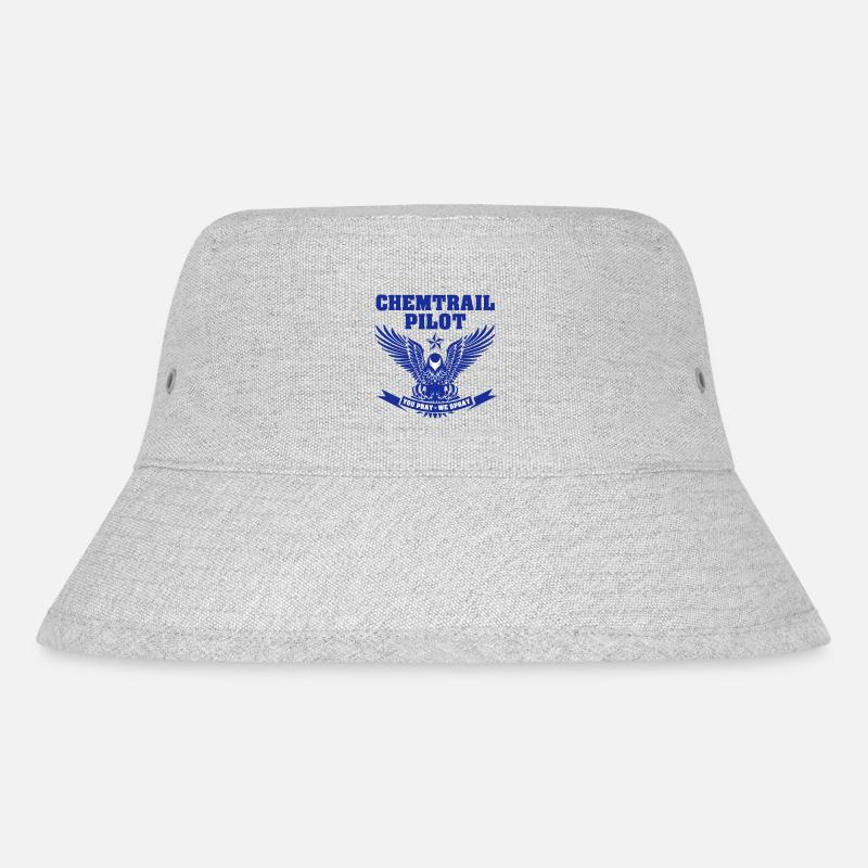 Chemtrail Pilot - Stanley/Stella Recycled Bucket Hat - heather grey