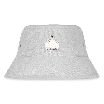 Garlic Garlic Halloween Kitchen Cooking - Stanley/Stella Recycled Bucket Hat - heather grey - Front
