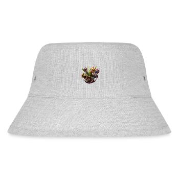Plant zombies on the hunt - Stanley/Stella Recycled Bucket Hat - heather grey - Front