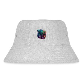 Chaos und Farbe: Der Troll von LoL - Stanley/Stella recycelter Bucket Hat - Grau meliert - Vorne