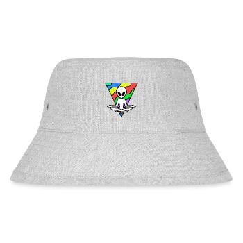 Außerirdischer - Stanley/Stella recycelter Bucket Hat - Grau meliert - Vorne