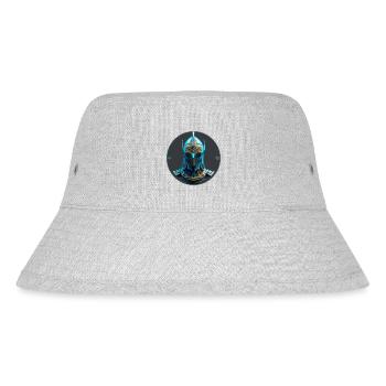 Kriegshelm| Krieger| Helm - Stanley/Stella recycelter Bucket Hat - Grau meliert - Vorne