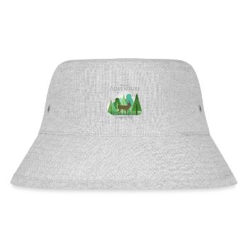 Adventure camping trip travel nature mountains - Stanley/Stella recycelter Bucket Hat - Grau meliert - Vorne