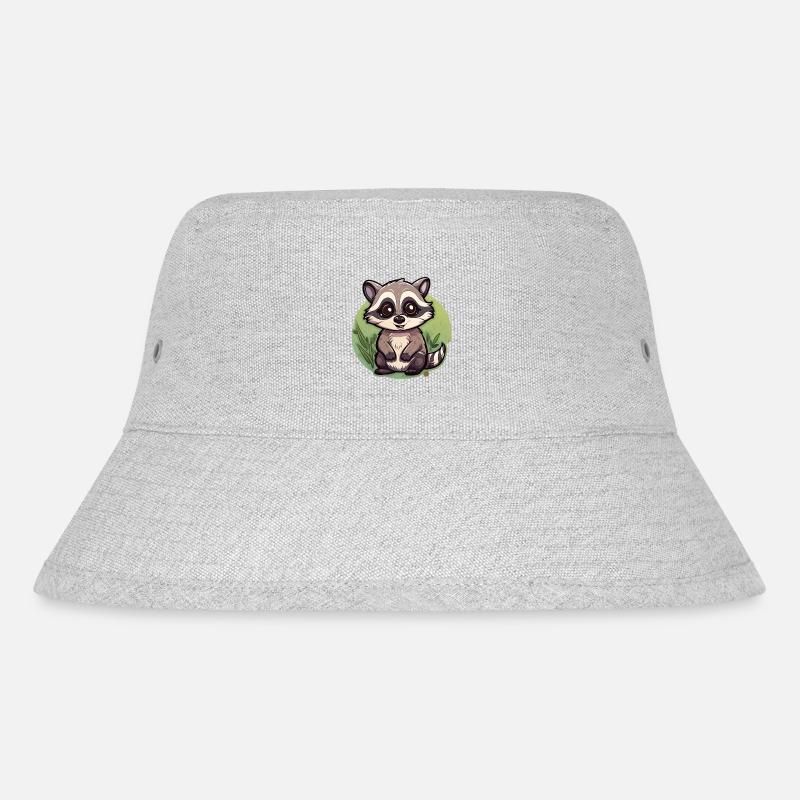 Mignon petit raton laveur - Bob recyclé Stanley/Stella - gris chiné