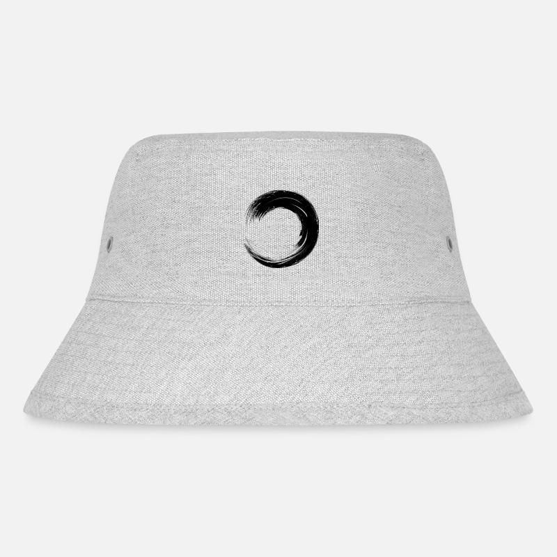 Kreis Kreise - Stanley/Stella recycelter Bucket Hat - Grau meliert