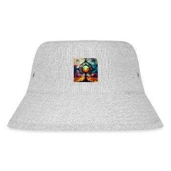 Die Welt - Stanley/Stella recycelter Bucket Hat - Grau meliert - Vorne