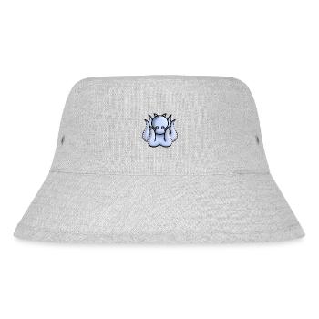petite pieuvre bleu clair mignonne - Bob recyclé Stanley/Stella - gris chiné - Devant