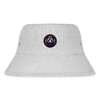 Tribal Panda - Stanley/Stella Recycled Bucket Hat - heather grey - Front