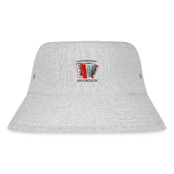 Akkordeon: Echte Männer spielen Akkordeon - Stanley/Stella recycelter Bucket Hat - Grau meliert - Vorne