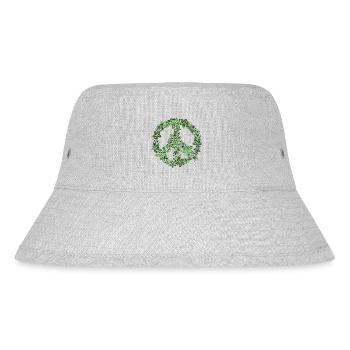 Peace - Stanley/Stella recycelter Bucket Hat - Grau meliert - Vorne