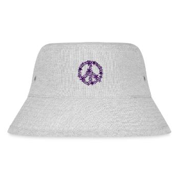 Peace - Stanley/Stella recycelter Bucket Hat - Grau meliert - Vorne