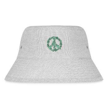 Peace - Stanley/Stella recycelter Bucket Hat - Grau meliert - Vorne