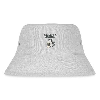 Curious, crazy cat - Stanley/Stella Recycled Bucket Hat - heather grey - Front