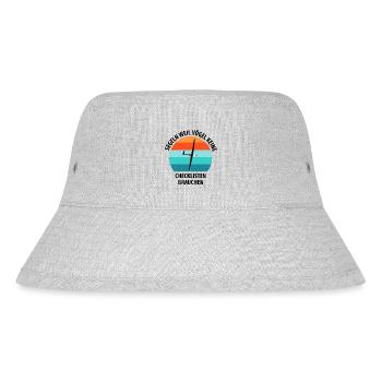 Segelflieger Segelfliegen Segelflugzeug Fliegen - Stanley/Stella recycelter Bucket Hat - Grau meliert - Vorne