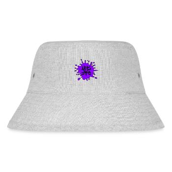 Color: Purple in Japanese - Stanley/Stella Recycled Bucket Hat - heather grey - Front