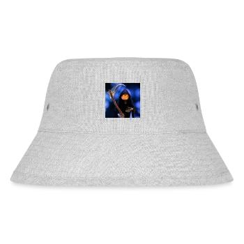 Der Sensenmann zu Halloween - Stanley/Stella recycelter Bucket Hat - Grau meliert - Vorne