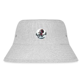 Santa Claus Downhill: Mountain Bike Adventure - Stanley/Stella Recycled Bucket Hat - heather grey - Front