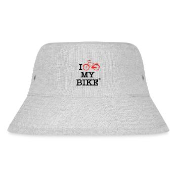 I love my bike - Stanley/Stella Recycled Bucket Hat - heather grey - Front
