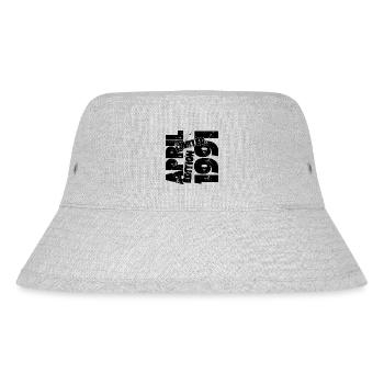APRIL 1991 LIMITIERTE AUFLAGE - Stanley/Stella recycelter Bucket Hat - Grau meliert - Vorne