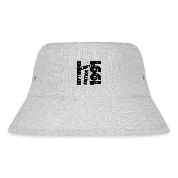SEPTEMBER 1991 LIMITIERTE AUFLAGE - Stanley/Stella recycelter Bucket Hat - Grau meliert - Vorne