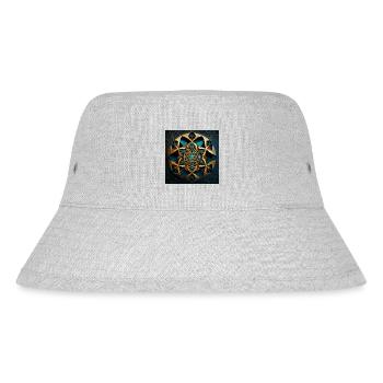 Heilige Geometrie - Stanley/Stella recycelter Bucket Hat - Grau meliert - Vorne