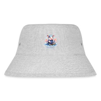 Pigcasso Lustiges Schwein Maler Kunstliebhaber - Stanley/Stella recycelter Bucket Hat - Grau meliert - Vorne