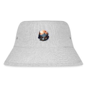 Berglandschaft Berge Berg Natur Wandern - Stanley/Stella recycelter Bucket Hat - Grau meliert - Vorne