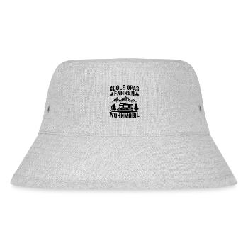 coole opas fahren wohnmobil - Stanley/Stella recycelter Bucket Hat - Grau meliert - Vorne