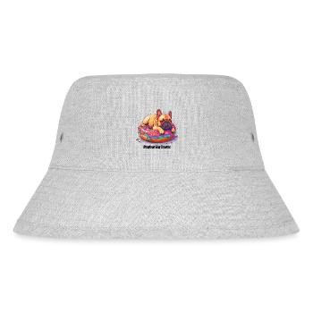 Doughnut Dog Dreams Donut Hunde Träume - Stanley/Stella recycelter Bucket Hat - Grau meliert - Vorne